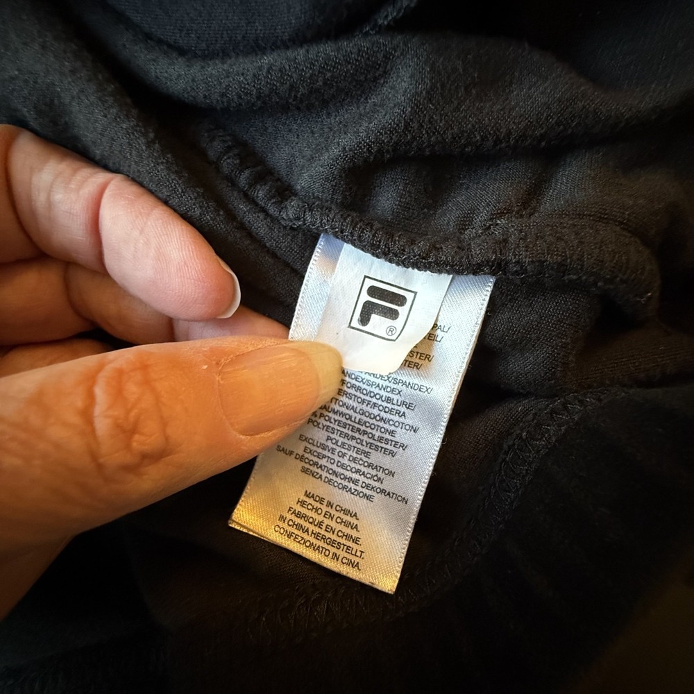 Fila Women's Black Long Sleeve Velour Quarter Zip Pullover Hoodie Size‎ Small - Picture 8 of 14